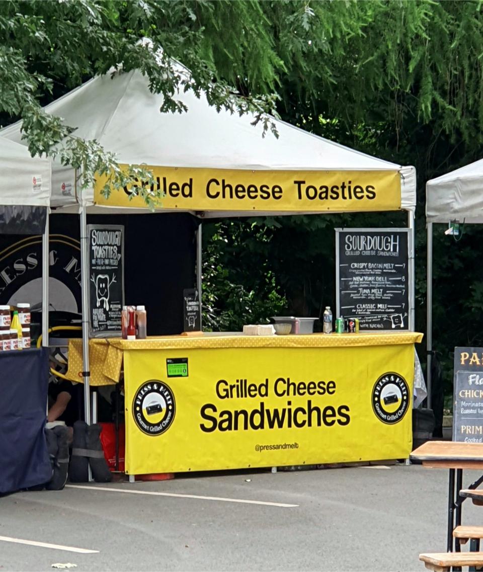 Grilled cheese sandwiches stand